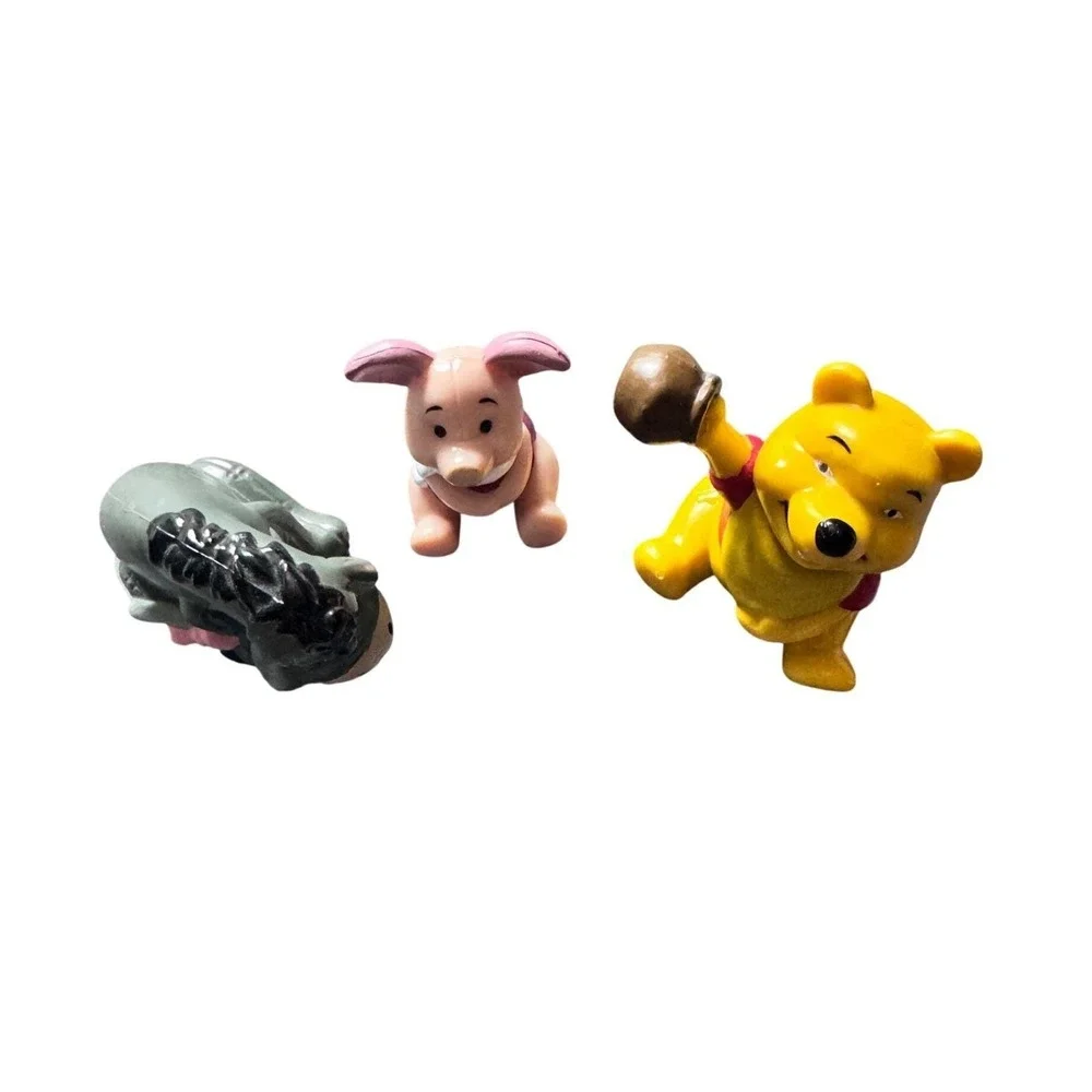 Disney Winnie the Pooh Piglet Eeyore Mini Figurines Set cake toppers 2.25" - Picture 2 of 3